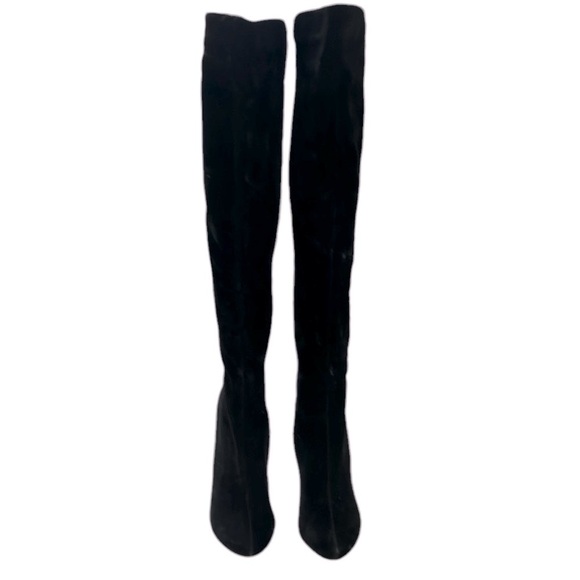 Nancy Li Beaded Knee High Heeled Boot - Picture 2 of 5